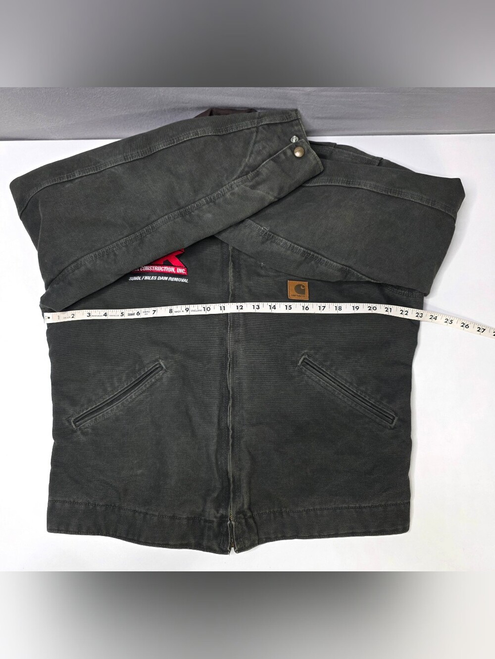 Vintage Carhartt J97 Detroit Jacket in the Moss Green (MOS) colorway Size Medium - Picture 13 of 16